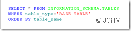 T-SQL: Listar Esquemas y Tablas de una base de datos