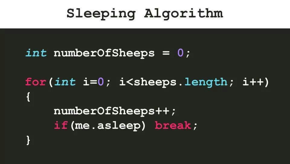 Sleep algorithm